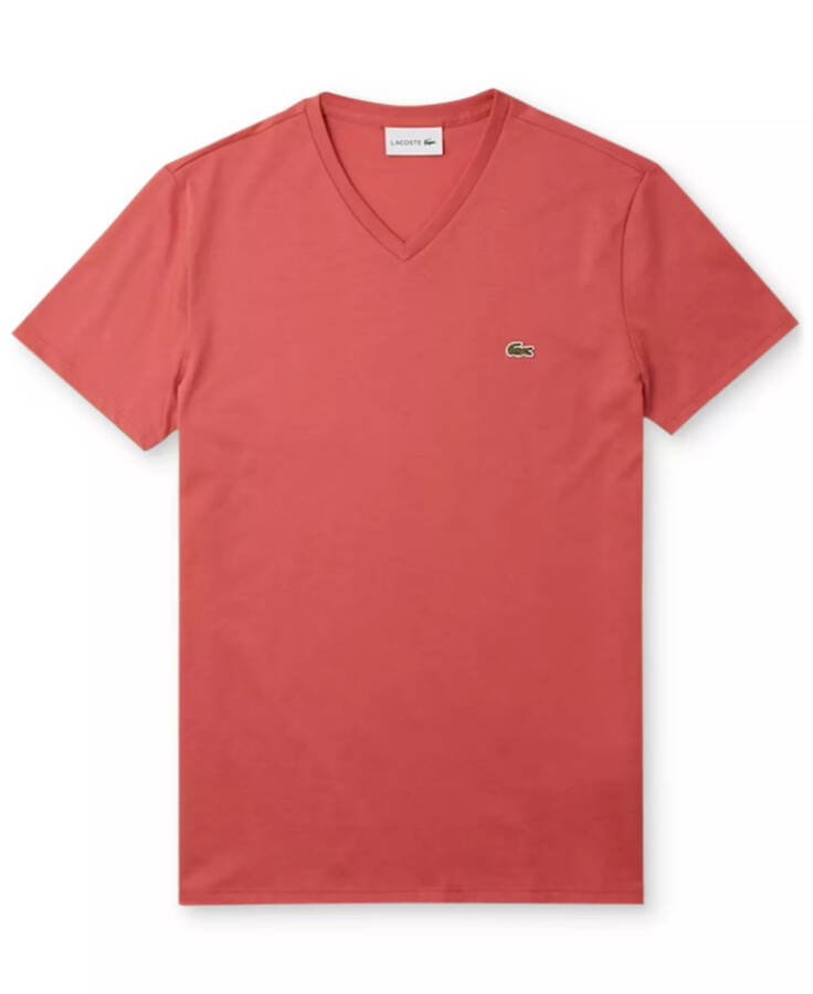 Men’s V-Neck Pima Cotton Tee Shirt Zv9 Gelato - 1