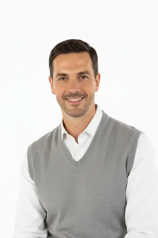 Men's V-Neck Solid Color Classic Fit Relaxed Fit Regular Fit Fine Wool Knit Sweater-Gray - 4