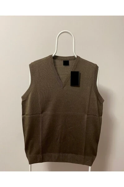 Men's V-Neck Sweater Fine Wool Knit Anti-Pilling - WE ARE THE BEST UYSALİDA