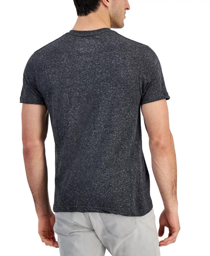 Men's V-Neck T-Shirt, Created for Modazone Black/White - 2