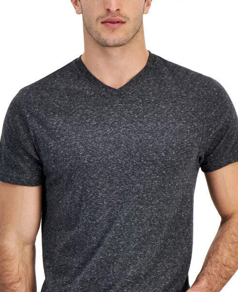 Men's V-Neck T-Shirt, Created for Modazone Black/White - 3