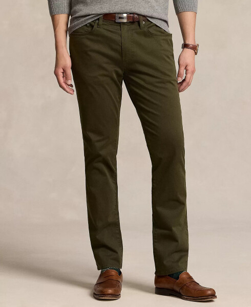 Men's Varick Slim Straight Stretch Sateen Pants Green - 4