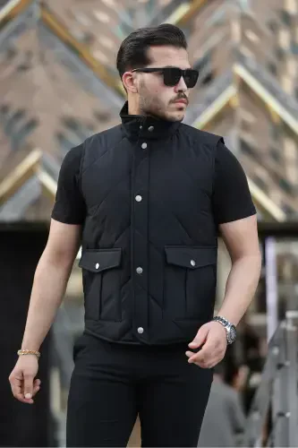 Men's Vest Seasonal Vest-BLACK - BOYS MANS (1)