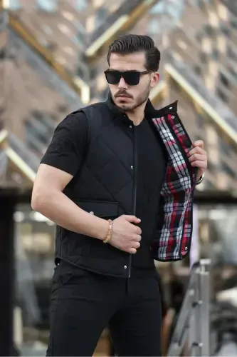 Men's Vest Seasonal Vest-BLACK - 3