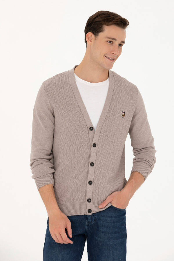 Men's Vizon Melange Knit Cardigan - 3