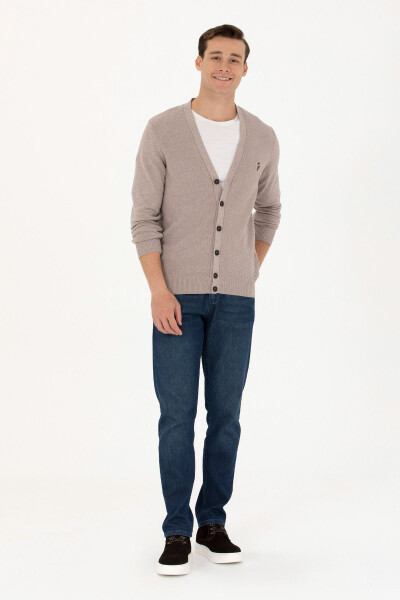 Men's Vizon Melange Knit Cardigan - 4