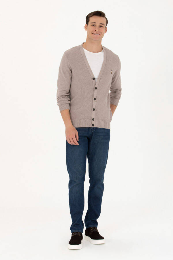 Men's Vizon Melange Knit Cardigan - 4