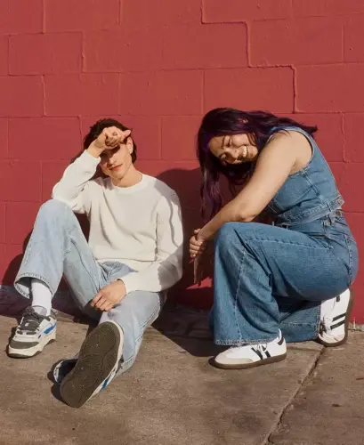 Men's Waffle Knit Thermal Long Sleeve T-Shirt - Stripe Duffel Bag - 5