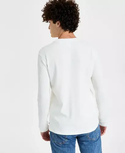 Men's Waffle Knit Thermal Long Sleeve T-Shirt - White - LEVI'S (1)