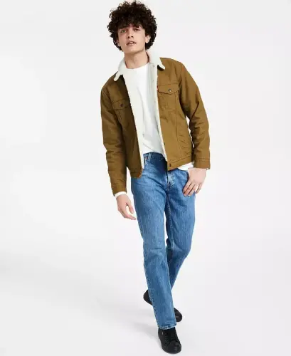 Men's Waffle Knit Thermal Long Sleeve T-Shirt - White - 4