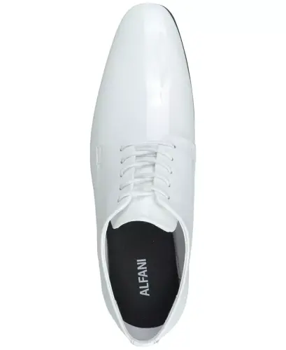 Men's Walkerr Lace-Up Dress Shoes, Exclusively at Modazone - White Linen - ALFANI (1)