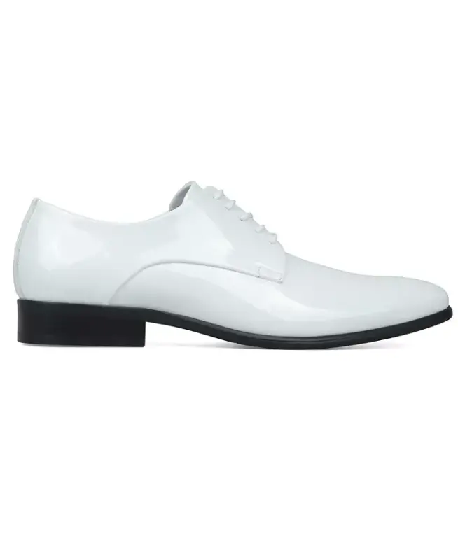 Men's Walkerr Lace-Up Dress Shoes, Exclusively at Modazone - White Linen - 2