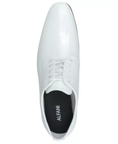 Men's Walkerr Lace-Up Dress Shoes, Exclusively at Modazone - White Linen - 4