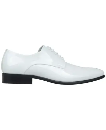 Men's Walkerr Lace-Up Dress Shoes, Exclusively at Modazone - White Linen - 4