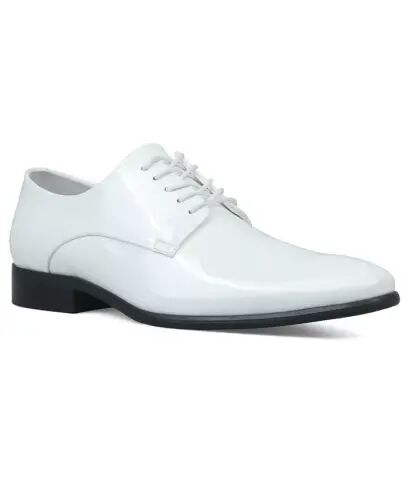 Men's Walkerr Lace-Up Dress Shoes, Exclusively at Modazone - White Linen - 1