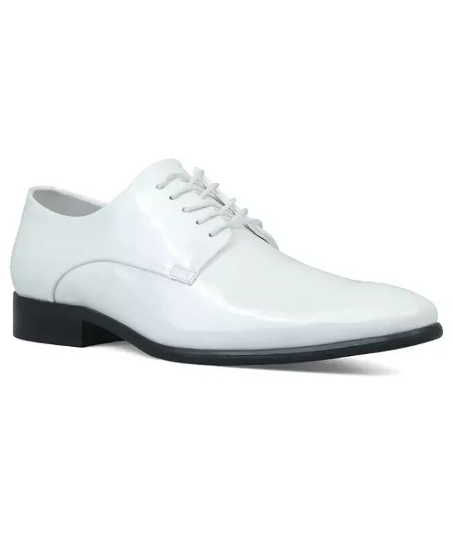 Men's Walkerr Lace-Up Dress Shoes, Exclusively at Modazone - White Linen - 1