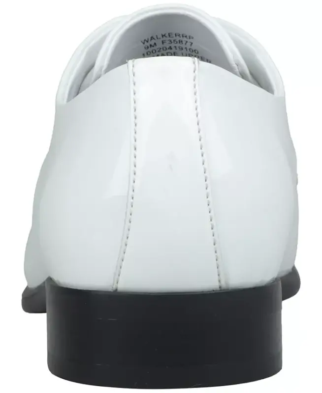 Men's Walkerr Lace-Up Dress Shoes, Exclusively at Modazone - White Linen - 5