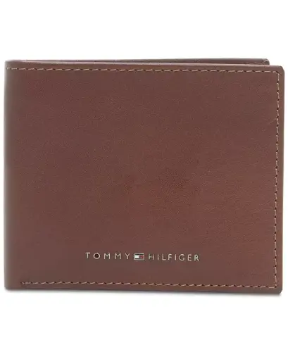 Men's Walt Leather RFID Bifold Wallet-Tan/navy - 1