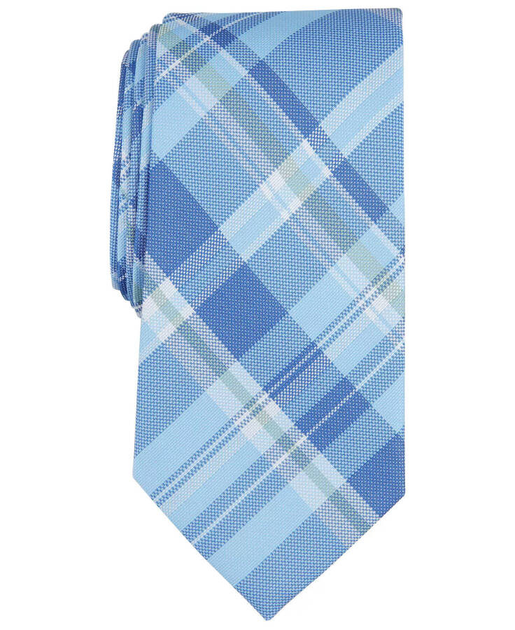 Men's Warren Plaid Tie, Created for Modazone Light Blue - 1