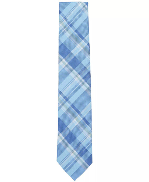 Men's Warren Plaid Tie, Created for Modazone Light Blue - 2