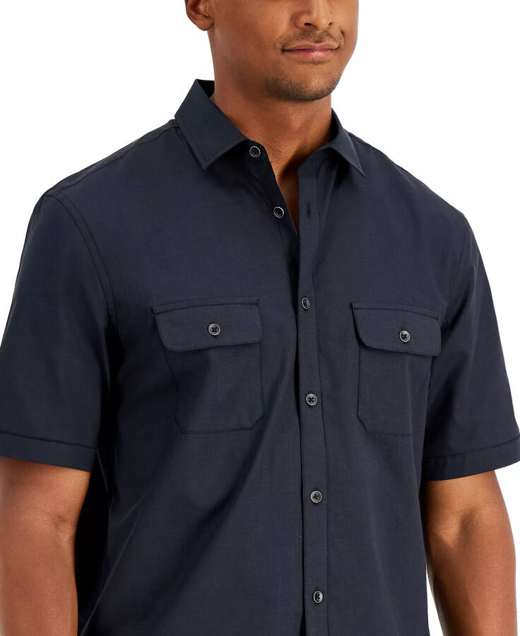 Men's Warren Shirt, Created for Modazone Deep Black - 3