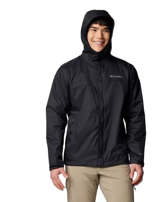 Men's Watertight II Water-Resistant Rain Jacket - Black - 3