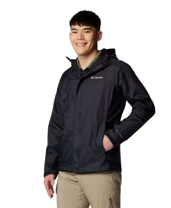 Men's Watertight II Water-Resistant Rain Jacket - Black - COLUMBIA