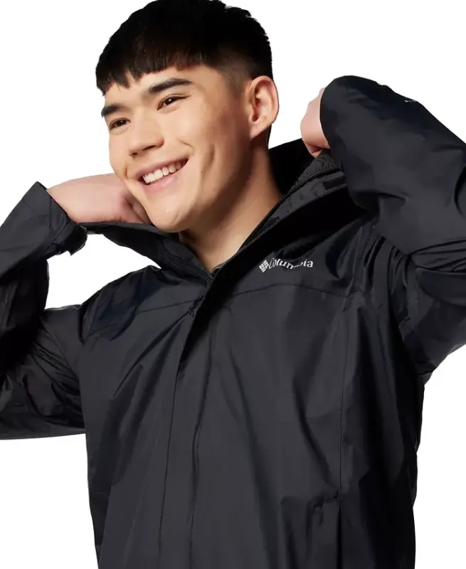 Men's Watertight II Water-Resistant Rain Jacket - Black - 4