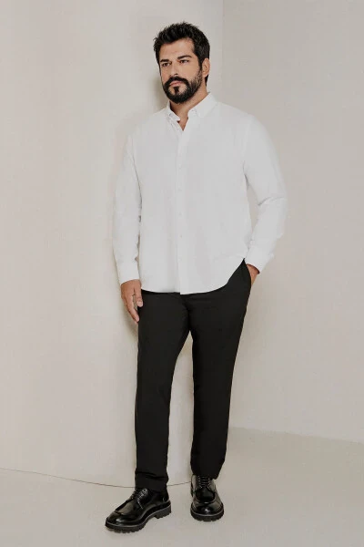 Men's White 2-pack Cotton Oxford Easy Iron - 4