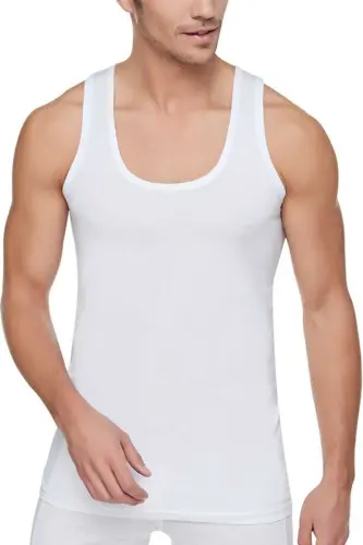 Men's White 3-Pack Cotton Jersey Tank Top New Season-White 