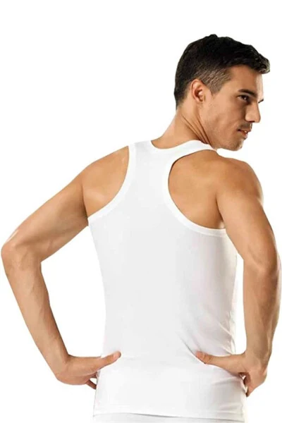 Men's White 3-Pack Sports Tank Top Abani Classic - TUTKU
