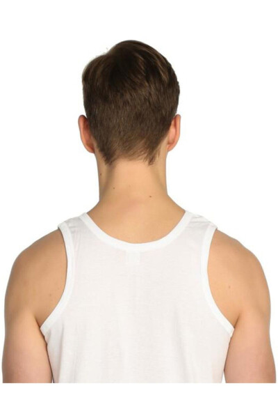 Men's White 6-Pack Cotton Crew Neck Undershirt - 6