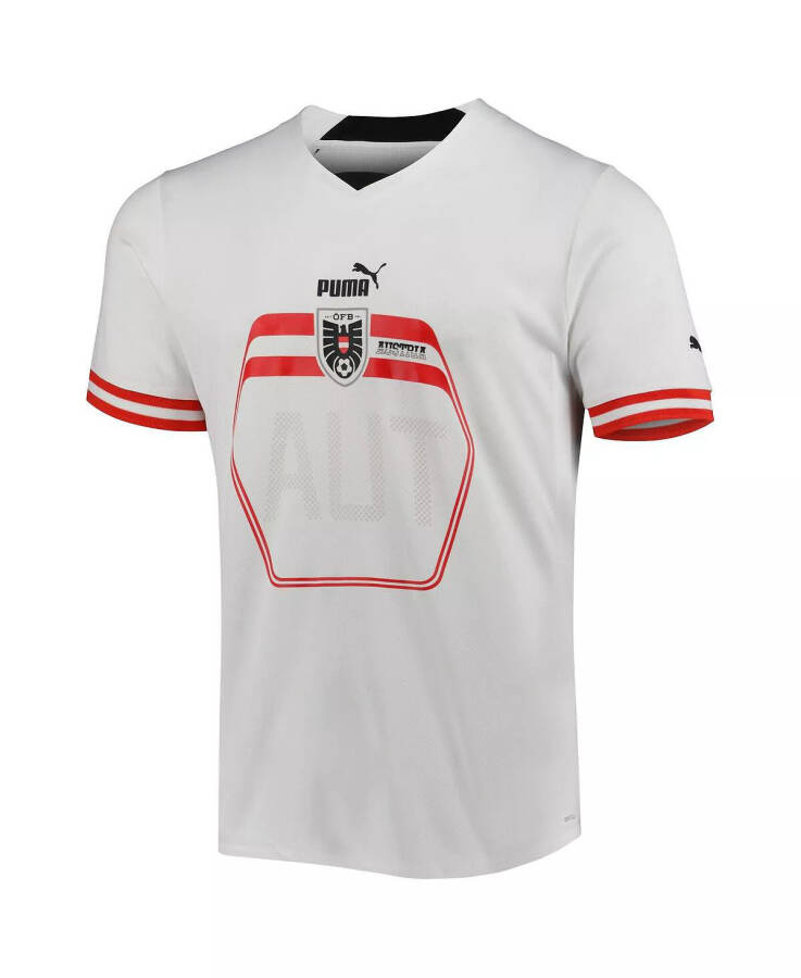 Men's White Austria National Team 2022/23 Away Replica Jersey White - 3