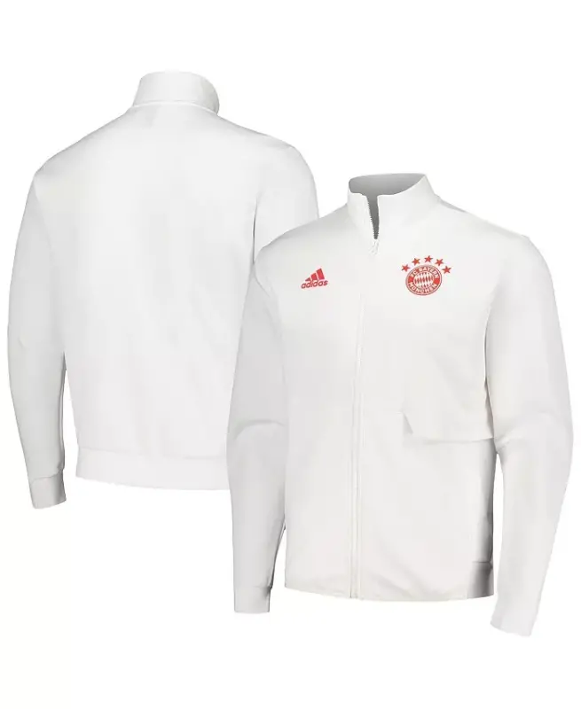 Men's White Bayern Munich 2023/24 Anthem Full-Zip Jacket-White - 1
