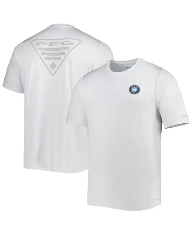 Men's White Charlotte FC Terminal Tackle Omni-Shade T-shirt-White - 1