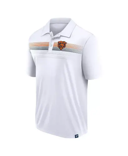 Men's White Chicago Bears Victory For Us Interlock Polo Shirt - FANATICS (1)