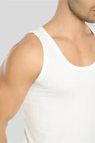 Men's White Crew Neck T-Shirt 3-Pack 100% Cotton - 6