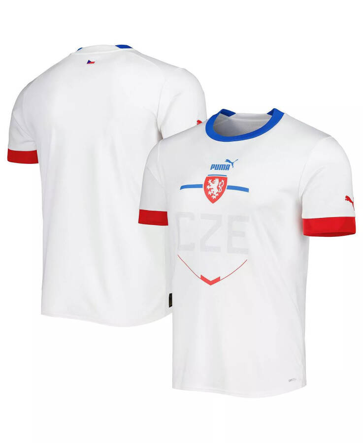 Men's White Czech Republic National Team 2022/23 Away Replica Jersey White - 1