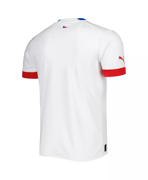 Men's White Czech Republic National Team 2022/23 Away Replica Jersey White - 3