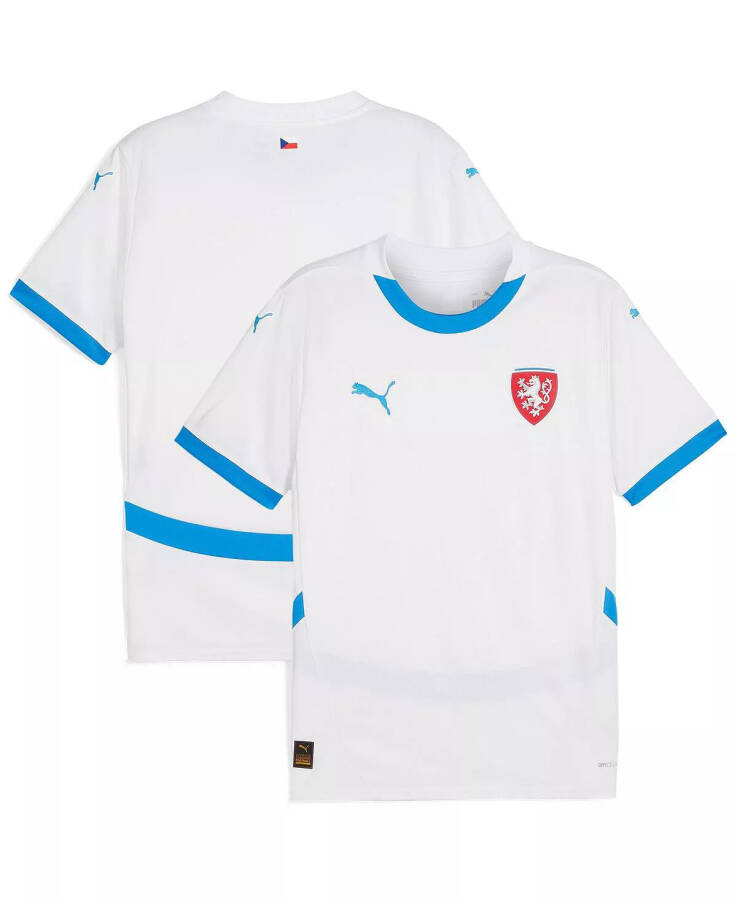 Men's White Czech Republic National Team 2024 Away Replica Jersey White - 1