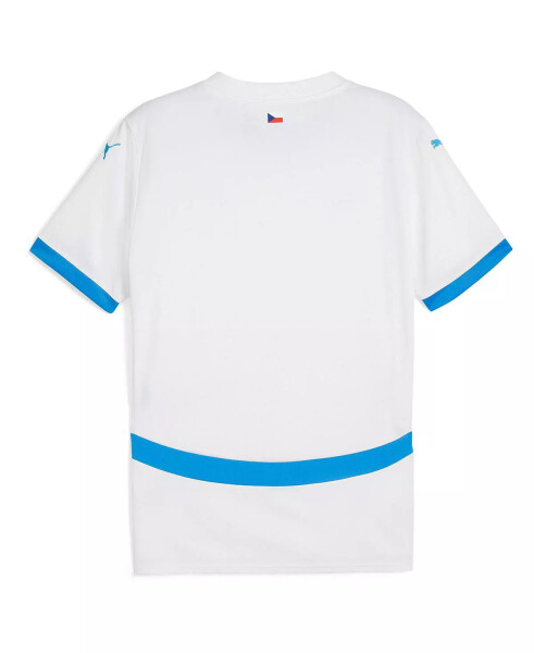 Men's White Czech Republic National Team 2024 Away Replica Jersey White - 3