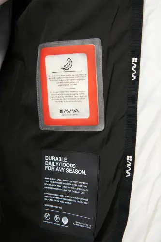 Men's White Goose Down Water Repellent Windproof Thermometer Hooded Puffer Jacket A32y6017-White - 7