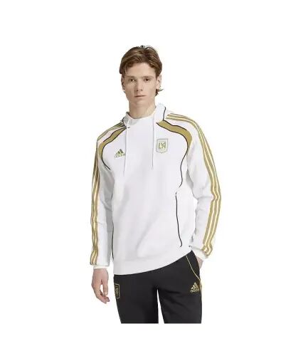 Men's White LAFC 2025 Travel Pullover Hoodie-White - 1