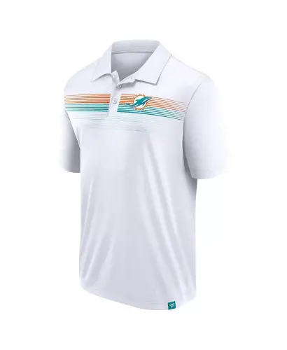 Men's White Miami Dolphins Victory For Us Interlock Polo Shirt - 3