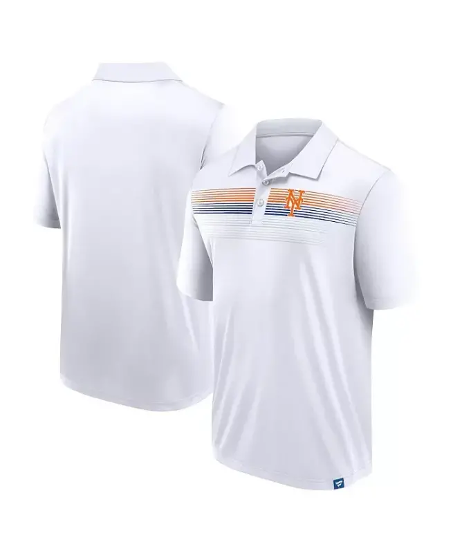Men's White New York Mets Big Tall Victory For Us Interlock Polo Shirt - FANATICS