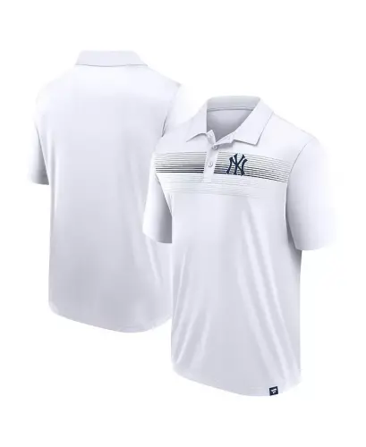 Men's White New York Yankees Big Tall Victory For Us Interlock Polo Shirt - 1
