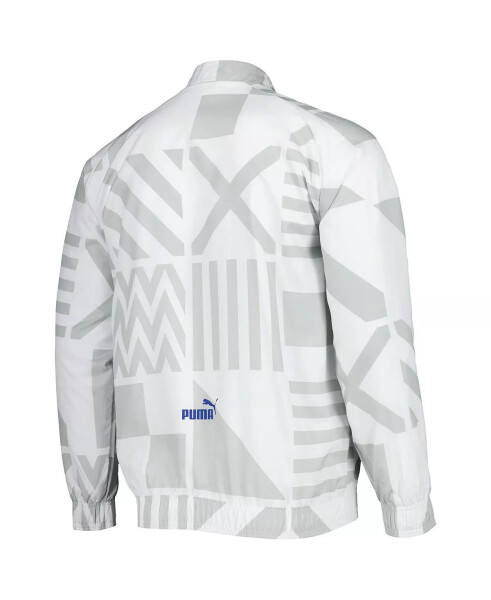 Men's White Olympique Marseille Pre-Match Raglan Full-Zip Training Jacket White - 2