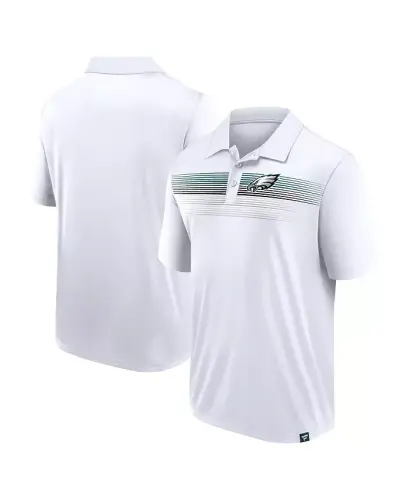 Men's White Philadelphia Eagles Victory For Us Interlock Polo Shirt - 1