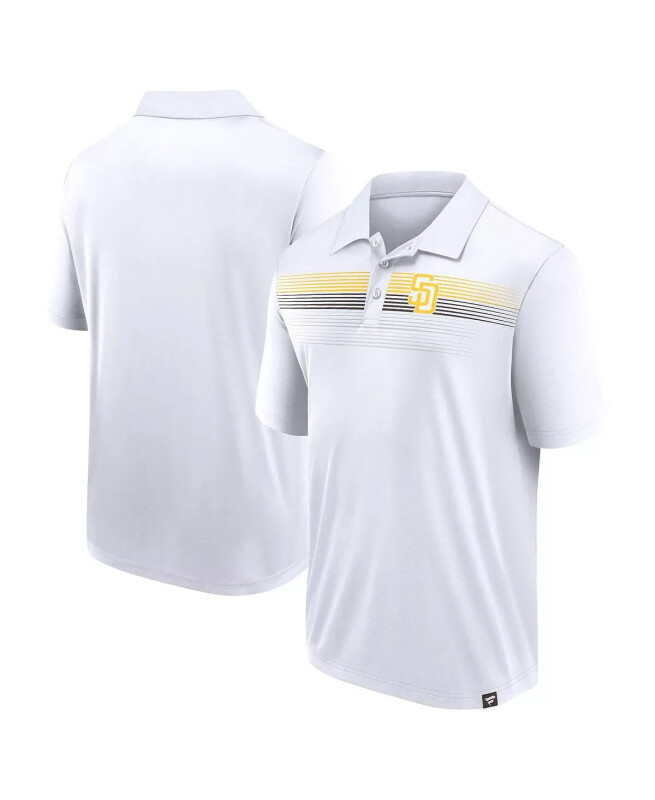 Men's White San Diego Padres Big Tall Victory for Us Interlock Polo - 1