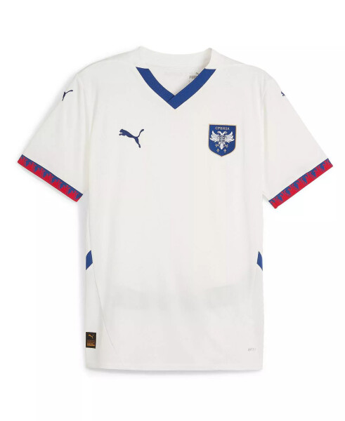 Men's White Serbia National Team 2024 Away Replica Jersey White - 2